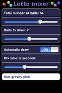 Lotto mixer screenshot