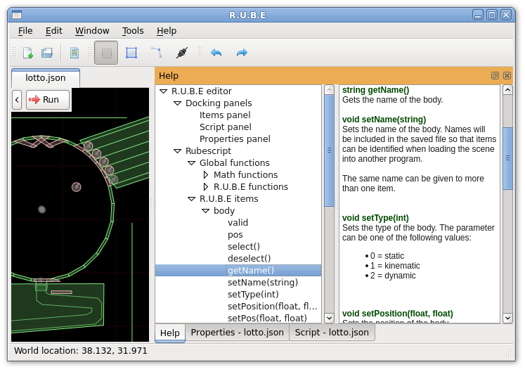 Box2D editor R.U.B.E. pro