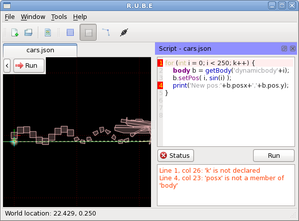 Box2D editor R.U.B.E. pro